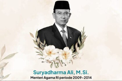 Menteri Agama Nasaruddin Umar menyampaikan duka cita atas wafatnya H. Suryadharma Ali, tokoh penting reformasi layanan keagamaan.