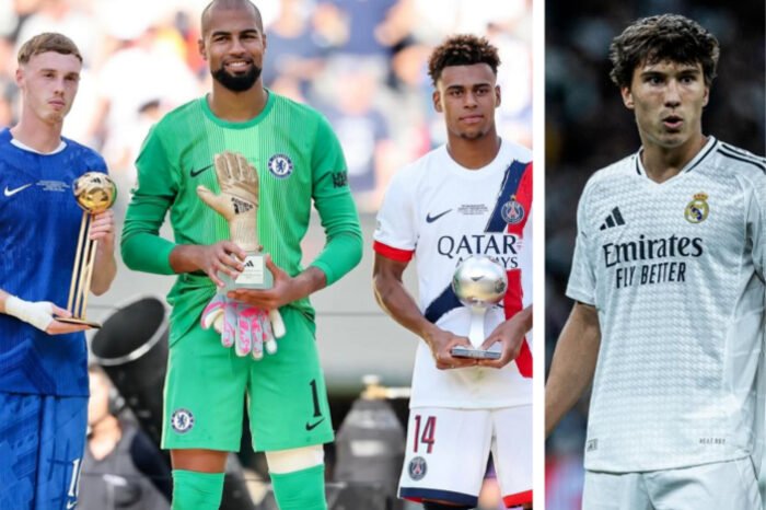 Daftar lengkap peraih gelar individu Piala Dunia Antarklub FIFA 2025: Cole Palmer terpilih sebagai Pemain Terbaik, Gonzalo Garcia top skor, Robert Sanchez Kiper Terbaik, dan Desire Doue sebagai Pemain Muda Terbaik.