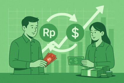 Kurs Rupiah menguat jelang akhir pekan, didukung arus masuk asing di pasar obligasi dan pelemahan indeks Dolar AS.