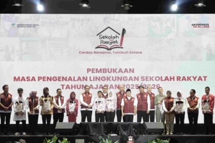 Mensos Saifullah Yusuf menegaskan Sekolah Rakyat harus menjadi zona bebas perundungan saat membuka MPLS di Bogor, Senin (14/7/2025).