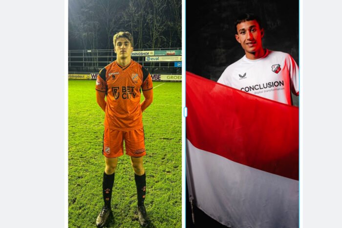 Naturalisasi Mauro Zijlstra (kiri) dan Miliano Jonathans disetujui DPR RI, siap perkuat Timnas Indonesia di FIFA Match Day September. (Foto kolase: @fcvolendam/fc_utrecht)