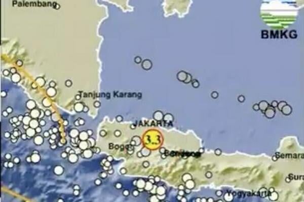 Pagi Ini, Gempa Susulan Magnitudo 3,3 Kembali Guncang Bekasi