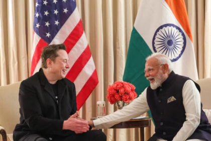 Perdana Menteri India Narendra Modi bertemu Elon Musk di Washington, D.C., AS, 13 Februari 2025 (Dok. Reuters)