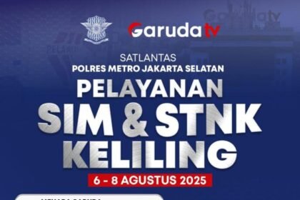 SATLANTAS Jaksel Buka Layanan SIM & STNK Keliling di Menara Garuda