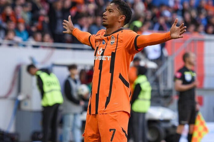 Eguinaldo, penyerang muda Brasil dengan kecepatan nyaris 38 km/jam, kini jadi incaran AS Roma usai tampil impresif bersama Shakhtar Donetsk.
