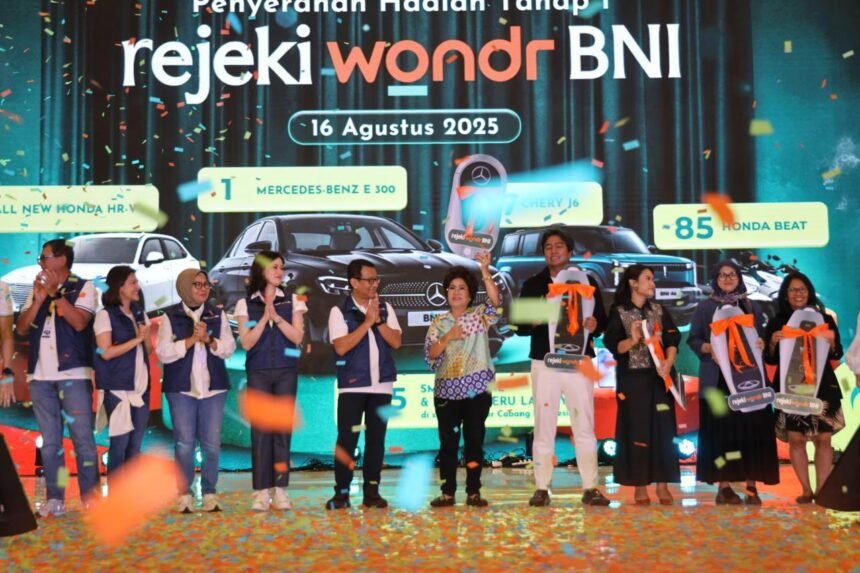 BNI Bagikan Hadiah Tahap Pertama Rejeki wondr BNI, Peluang Masih Terbuka hingga Februari 2026