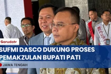 Sufmi Dasco Minta DPRD Pati Bentuk Pansus Pemakzulan Sesuai Mekanisme