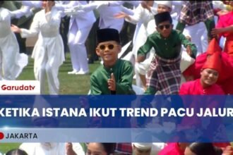 Pacu Jalur Yang Viral Beberapa Waktu Lalu Diperkenalkan Melalui Upacara Kemerdekaan RI