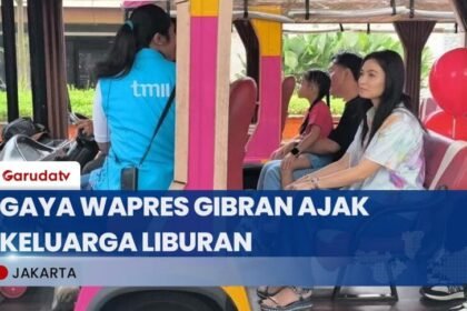 Wapres Gibran Kunjungi TMII Untuk Berlibur di Hari Kemerdekaan Ke-80 RI