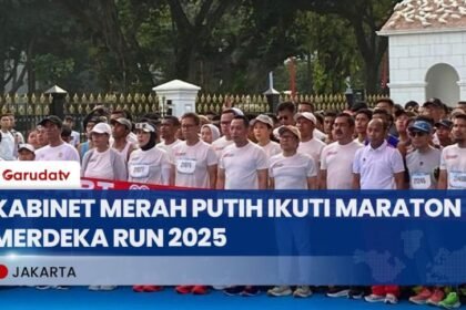 Kabinet Merah Putih Dan 8 Ribu Peserta Ikuti Maraton Merdeka Run 2025