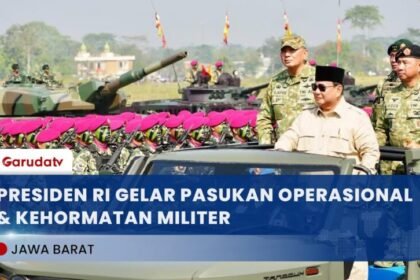 Presiden Prabowo Pimpin Gelar Pasukan & Anugerahkan Jenderal Kehormatan di Pusdiklatpassus Kopassus