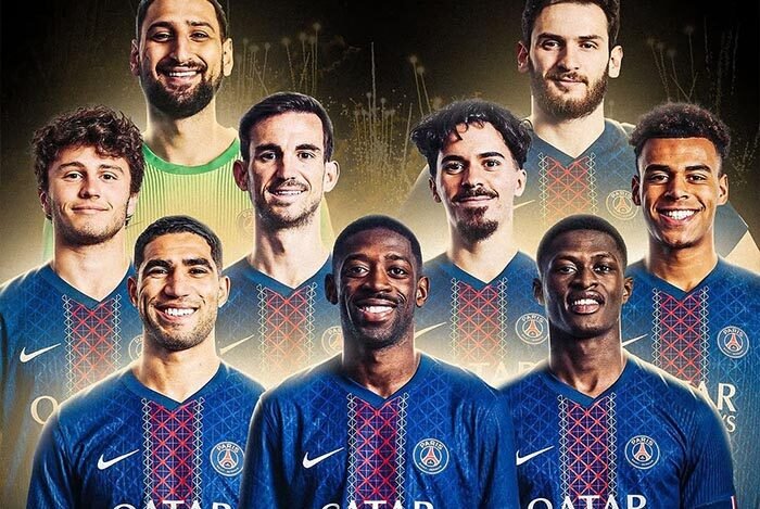 9 pemain PSG termasuk Achraf Hakimi dan Ousmane Dembélé masuk dalam daftar nominasi Ballon d’Or 2025. (Foto: @psg)