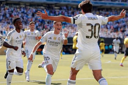 Gonzalo Garcia saat tampil di Piala Dunia Antarklub 2025 bersama Real Madrid.