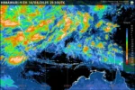 Foto satelit cuaca Himawari-9FH, Kamis, 14 Agustus 2025, pukul 21.30 UTC. Prakiraan cuaca BMKG memprediksi hujan petir dan banjir rob di wilayah pesisir pada hari ini Jumat 15 Agustus 2025. (Foto: BMKG)