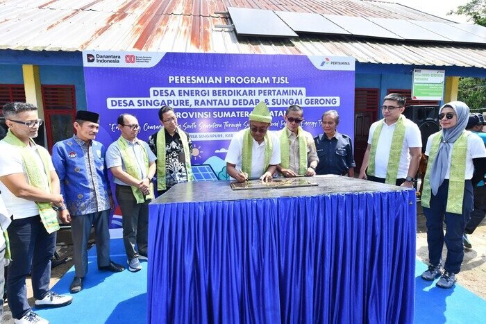 Pertamina meluncurkan Desa Energi Berdikari di Sumatera Selatan dengan menghadirkan energi bersih sekaligus menggerakkan ekonomi desa.