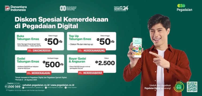 Hadirkan Beragam Promo Spesial, Pegadaian Ajak Masyarakat Raih Merdeka Finansial dengan Transaksi di Aplikasi 2 Hadirkan Beragam Promo Spesial, Pegadaian Ajak Masyarakat Raih Merdeka Finansial dengan Transaksi di Aplikasi
