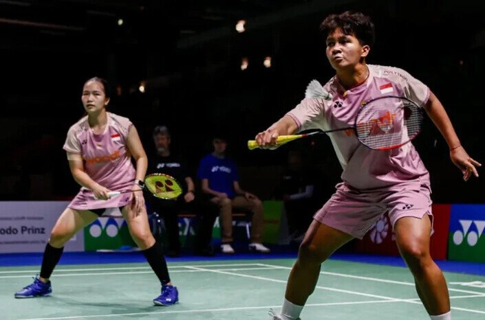 Meilysa Trias Puspitasari dan Rachel Allessya meraih kekalahan di lapangan Macau East Asian Games Dome, dalam laga semifinal melawan Hsieh Phei Shan/Hung En-Tzu.