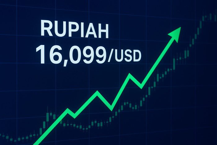 Nilai tukar rupiah terus menunjukkan tren positif pada sesi pertama Kamis, menguat hingga 103 poin ke level Rp16.099 per dolar AS.