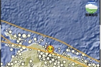 Gempa Magnitudo 5,0 Guncang Baratlaut Sarmi Papua, BMKG: Tidak Berpotensi Tsunami