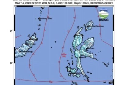 Gempa Magnitudo 3,3 Guncang Ternate, BMKG Imbau Waspada Gempa Susulan