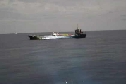 Kapal MV Leann Terbakar di Perairan Anambas, Bakamla RI Sigap Lakukan Evakuasi