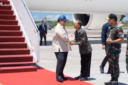 Tiba di Bali, Prabowo Kunjungi Lokasi Bencana Banjir
