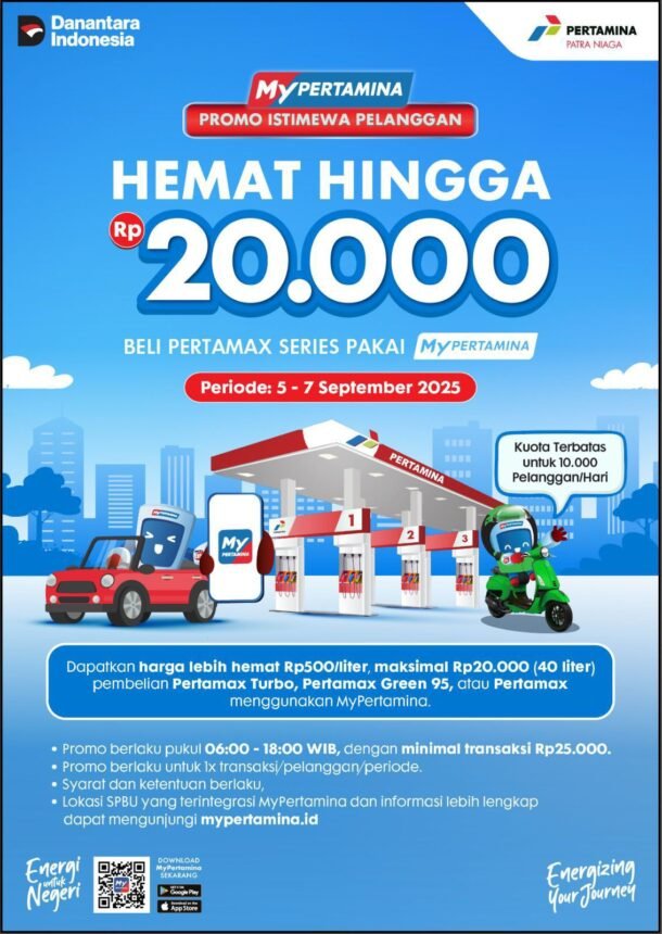 Pertamina Patra Niaga Manjakan Pelanggan, Promo Hemat Beli BBM Hingga Rp20 ribu dengan MyPertamina 2 pelanggan