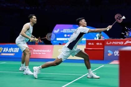 Hasil 16 besar China Masters 2025: Tiga wakil Indonesia, Putri KW, Fajar/Fikri, dan Leo/Bagas, sukses melangkah ke babak perempat final.