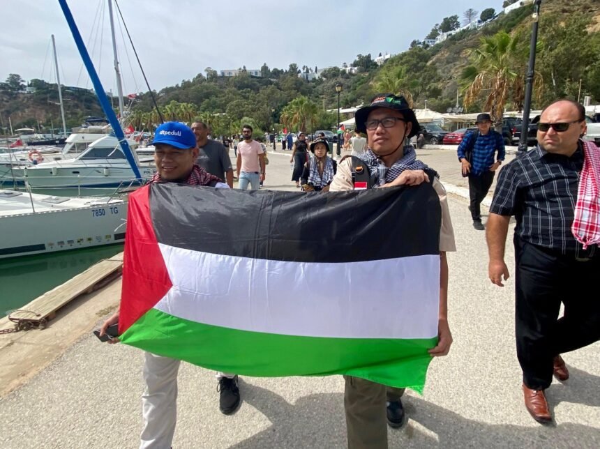 Dompet Dhuafa dan Mandla Mandela sambut kedatangan Global Sumud Flotilla di Tunisia, siap berlayar menuju Gaza menembus blokade.