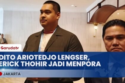 Momen Sertijab Menpora, Erick Thohir Gantikan Dito Ariotedjo