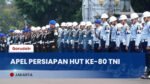 823 Personel Dikerahkan Amankan HUT ke-80 TNI di Monas