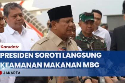 Presiden Prabowo Tanggapi Insiden Keamanan Pangan MBG