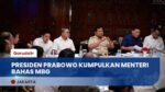 Presiden Prabowo Evaluasi dan Beri Arahan Detail Soal MBG