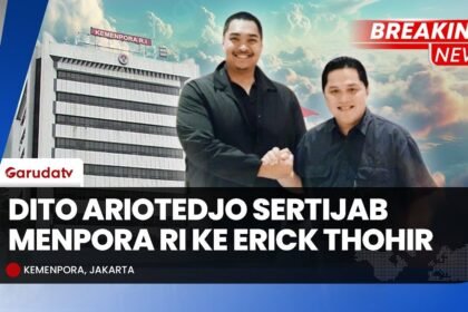 BREAKING NEWS: Serah Terima Jabatan Menpora dari Dito Ariotedjo ke Erick Thohir