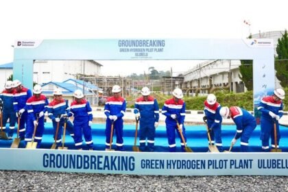 Pertamina groundbreaking Pilot Plant Green Hydrogen di Ulubelu, Lampung, tonggak sejarah energi bersih dunia.