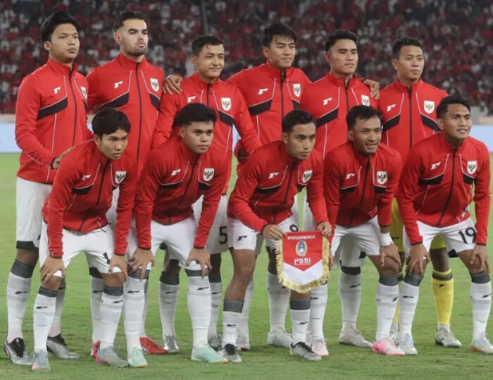 Indonesia U23 tertinggal 0-1 dari Korea Selatan pada babak pertama Kualifikasi Piala Asia U23 di Stadion Gelora Delta, Sidoarjo. (Foto: Istimewa)