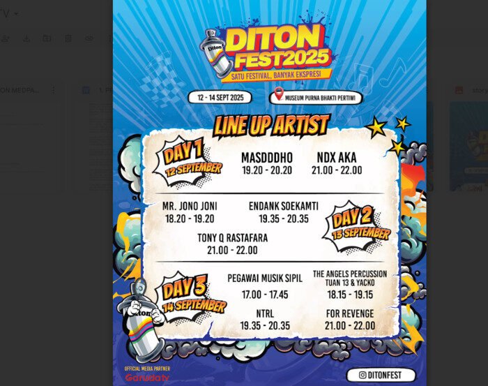 DITON FEST 2025: Tempat Perayaan Ekspresi Urban dan Musik Lintas Generasi 2 DITON FEST 2025: Tempat Perayaan Ekspresi Urban dan Musik Lintas Generasi