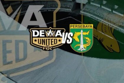 Dewa United vs Persebaya malam ini di Liga Super 2025/2026 akan menjadi duel krusial untuk perebutan posisi papan atas. Kickoff pukul 19.00 WIB live di Vidio dan Indosiar.