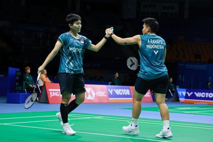 Apri/Fadia matangkan kondisi fisik dan mental jelang duel kontra Lee So Hee/Baek Ha Na di Korea Open 2025.