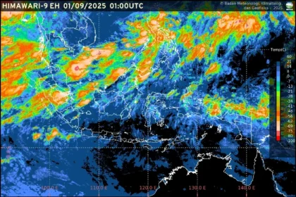 BMKG merilis prakiraan cuaca ibu kota provinsi Indonesia 1 September 2025, menyoroti potensi hujan, awan tebal, dan suhu maksimum sebagai panduan aktivitas masyarakat.