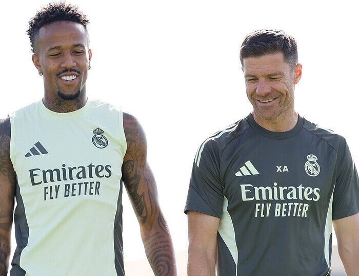 Prediksi susunan pemain Real Madrid vs Espanyol di La Liga: Xabi Alonso hadapi dilema besar di lini pertahanan, sementara Vinicius Jr. dan Mbappé siap jadi andalan.