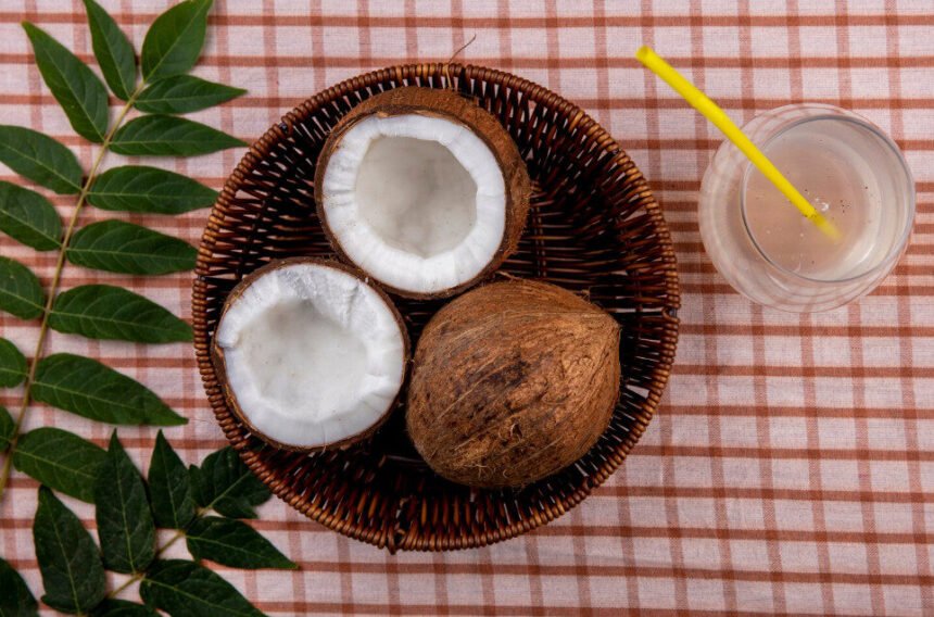 Ilustrasi air kelapa tua (Dok. Freepik)