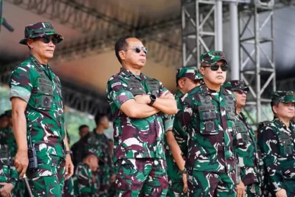 Panglima TNI Jenderal Pimpin Gladi Bersih Perayaan HUT ke-80 TNI di Monas Jakarta