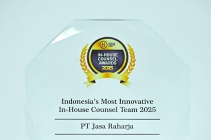 PT Jasa Raharja meraih penghargaan Indonesia’s Most Innovative In-House Counsel Team 2025