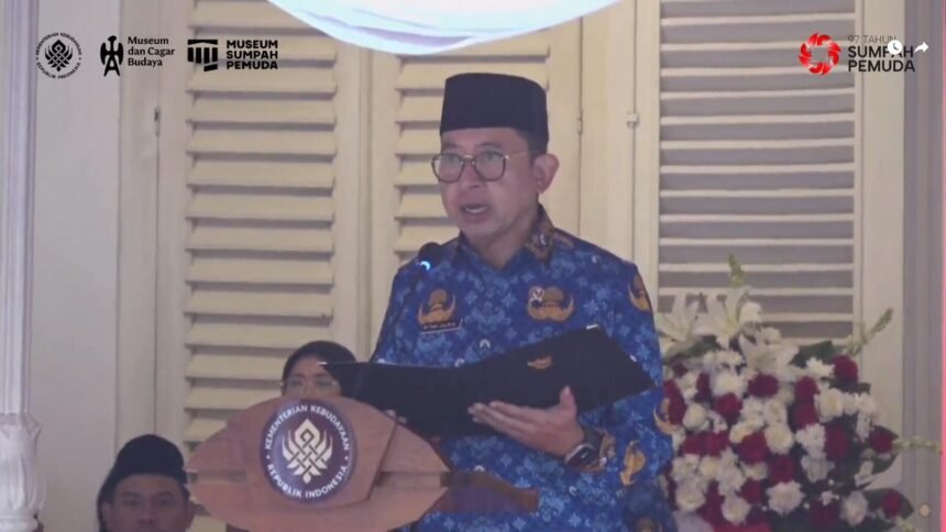 Menteri Fadli Zon Serukan Pemuda Angkat Ilmu dan Kejujuran untuk Indonesia Tegak