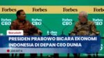 [SUB ID] Prabowo Tampil di Panggung Forbes Global CEO Conference: Bahas Masa Depan Ekonomi Indonesia