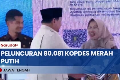 Presiden Prabowo Meresmikan Peluncuran Kelembagaan Kopdes Merah Putih