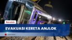 Evakuasi Kereta Purwojaya Anjlok di Bekasi Berlangsung 12 Jam, Seluruh Penumpang Selamat