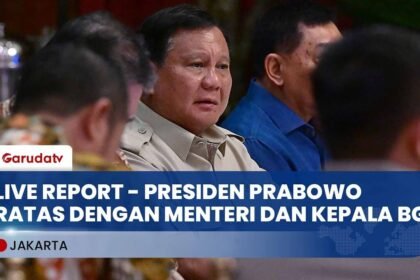 Presiden Prabowo Monitor Program Andalan dengan Menkeu, Menko dan kepala BGN
