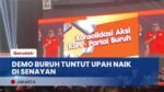 Demo Buruh Tuntut Upah Naik dan Penghapusan Outsourcing